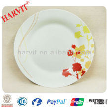 10.5" ceramic dinner plate/Hot selling porcelain dish plate/new design dishes & plates